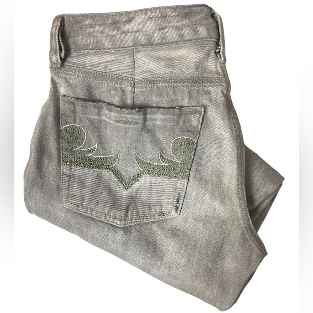 DIESEL Gray Wash Boot Cut Jeans, 31